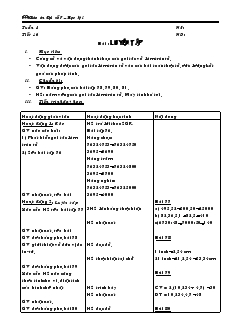 Giáo án Toán học 7 - Tiết 16: Luyện tập