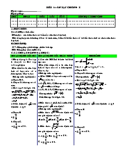 Giáo án Toán học 7 - Tiết 16: Ôn tập chương I