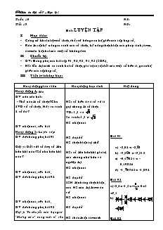 Giáo án Toán học 7 - Tiết 19: Luyện tập