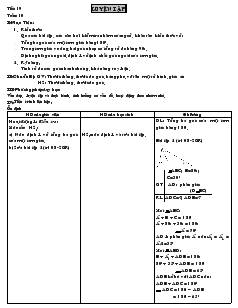 Giáo án Toán học 7 - Tiết 19: Luyện tập