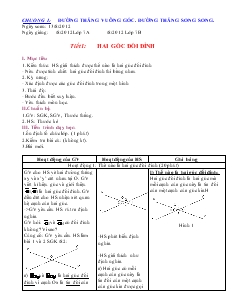 Giáo án Toán học 7 - Tiết 1 đến tiết 31