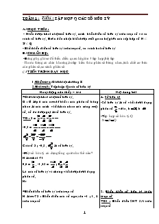 Giáo án Toán học 7 - Tiết 1 đến tiết 70