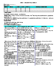 Giáo án Toán học 7 - Tiết 21 đến tiết 30