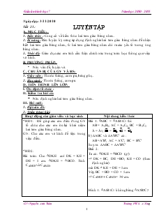 Giáo án Toán học 7 - Tiết 21: Luyện tập