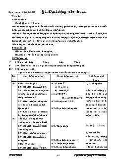 Giáo án Toán học 7 - Tiết 23 đến tiết 39