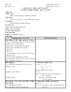 Giáo án Toán học 7 - Tiết 24