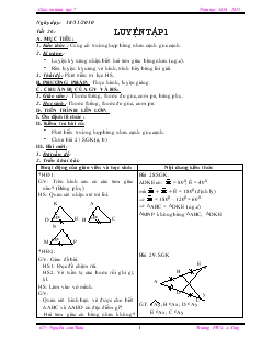 Giáo án Toán học 7 - Tiết 26: Luyện tập 1
