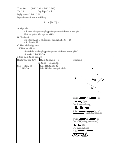 Giáo án Toán học 7 - Tiết 29: Luyện tập