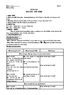 Giáo án Toán học 7 - Tiết 2, 3, 4