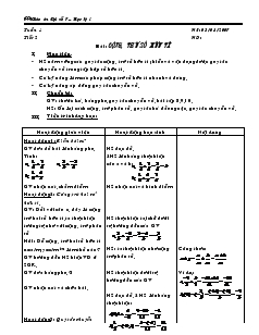 Giáo án Toán học 7 - Tiết 2: Cộng, trừ số hữu tỉ