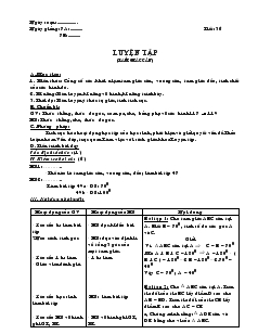 Giáo án Toán học 7 - Tiết 36: Luyện tập (tam giác cân)