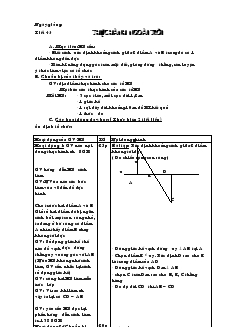 Giáo án Toán học 7 - Tiết 43, 44