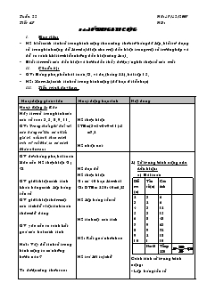 Giáo án Toán học 7 - Tiết 47: Số trung bình cộng