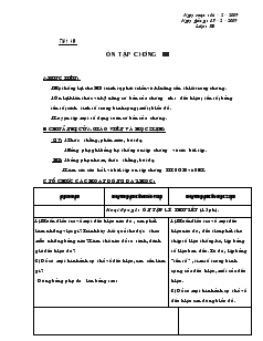 Giáo án Toán học 7 - Tiết 49: Ôn tập chương III