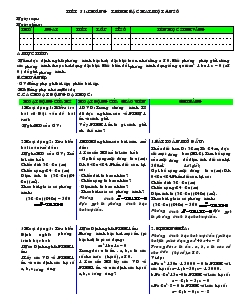 Giáo án Toán học 7 - Tiết 51 đến 60