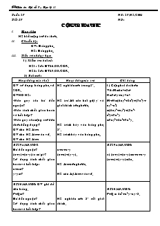 Giáo án Toán học 7 - Tiết 57: Cộng trừ đa thức
