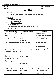 Giáo án Toán học 7 - Tiết 58: Luyện tập