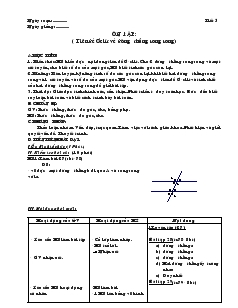 Giáo án Toán học 7 - Tiết 5: Ôn tập (tiên đề ơclít về đường thẳng song song)