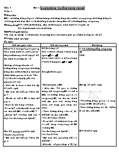 Giáo án Toán học 7 - Tiết: 7 - Bài 4: Hai đường thẳng song song