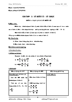 Giáo án Toán học 7 - Trường THCS Phú Sơn