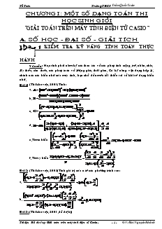 Giáo án Toán học 7 - Trường THCS Trần Quốc Toản