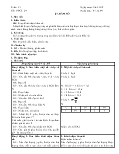 Giáo án Toán học 7 - Tuần 15