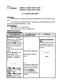 Giáo án Toán học 7 - Tuần 1 đến tuần 19