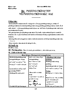 Giáo án Toán học 9 -