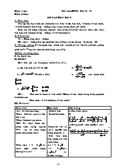Giáo án Toán học 9 - Tiết 32, 40