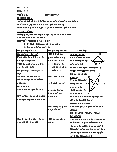 Giáo án Toán học - Tiết 61: Luyện tập