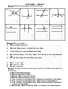 Ôn tập chương I - Hình học 7