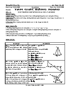 Toán 7 - Chủ đề: Tam giác bằng nhau