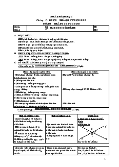 Giáo án Toán 7 - Hình học