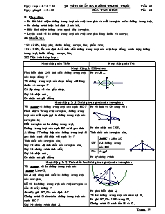 Giáo án Toán 7 - Hình học - Bài 8: Tính chất ba đường trung trực của tam giác