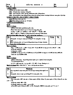 Giáo án Toán 7 - Hình học - Tiết 46: Kiểm tra chương II
