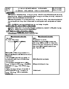 Giáo án Toán 7 - Hình học - Tiết 49, 50