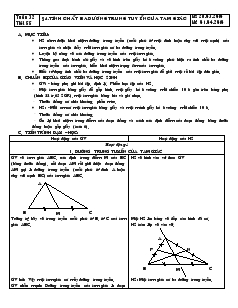 Giáo án Toán 7 - Hình học - Tiết 55: Tính chất ba đường trung tuyến của tam giác