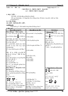 Giáo án Toán 8 - Chương II