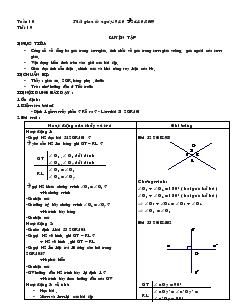 Giáo án Toán học 7 - Kỳ I - Tiết 19: Luyện tập