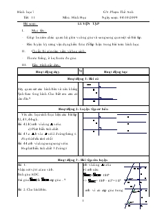 Giáo án Toán học 7 - Tiết 11: Luyện tập