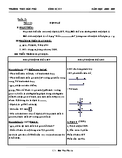Giáo án Toán học 7 - Tiết 13: Định lý