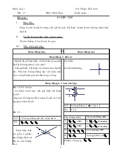 Giáo án Toán học 7 - Tiết 13: Luyện tập