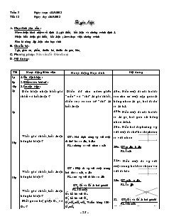 Giáo án Toán học 7 - Tiết 13: Luyện tập