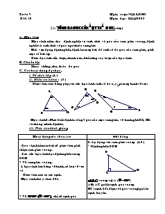 Giáo án Toán học 7 - Tiết 18: Tổng ba góc của một tam giác (tiếp)