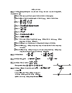 Đề thi Toán 7 - Đề 1