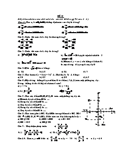 Đề thi Toán 7 - Đề 15