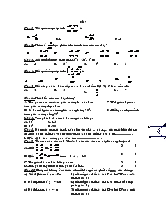 Đề thi Toán 7 - Đề 9