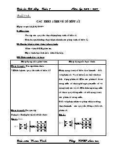 Giáo án Bồi dưỡng Toán 7 - Năm học 2012 - 2013