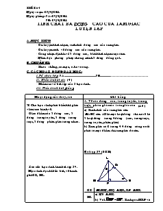 Giáo án Toán 7 - Tiết 64: Tính chất ba đường cao của tam giác luyện tập