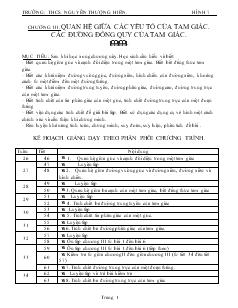 Giáo án Toán học 7 - Chương III